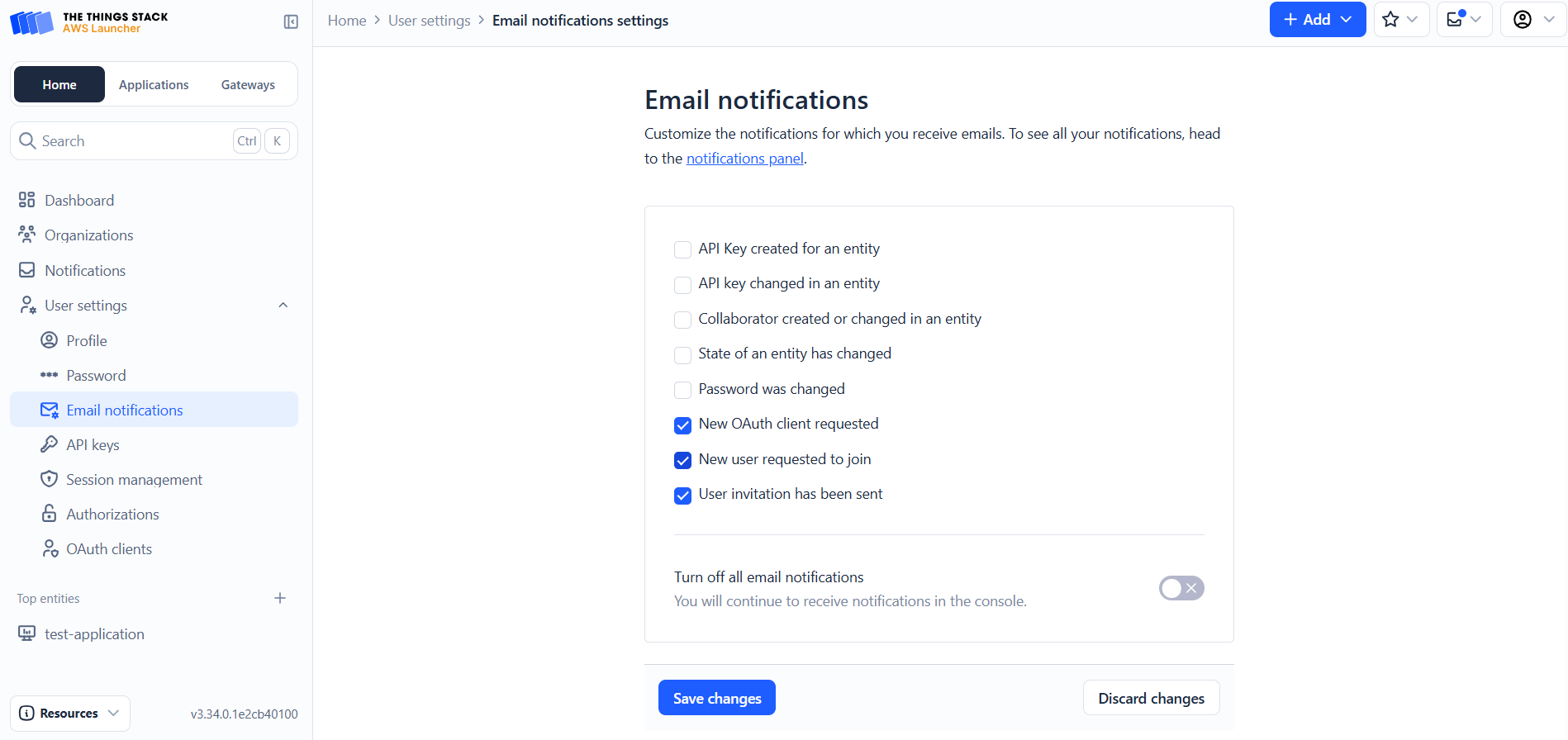 Email notifications