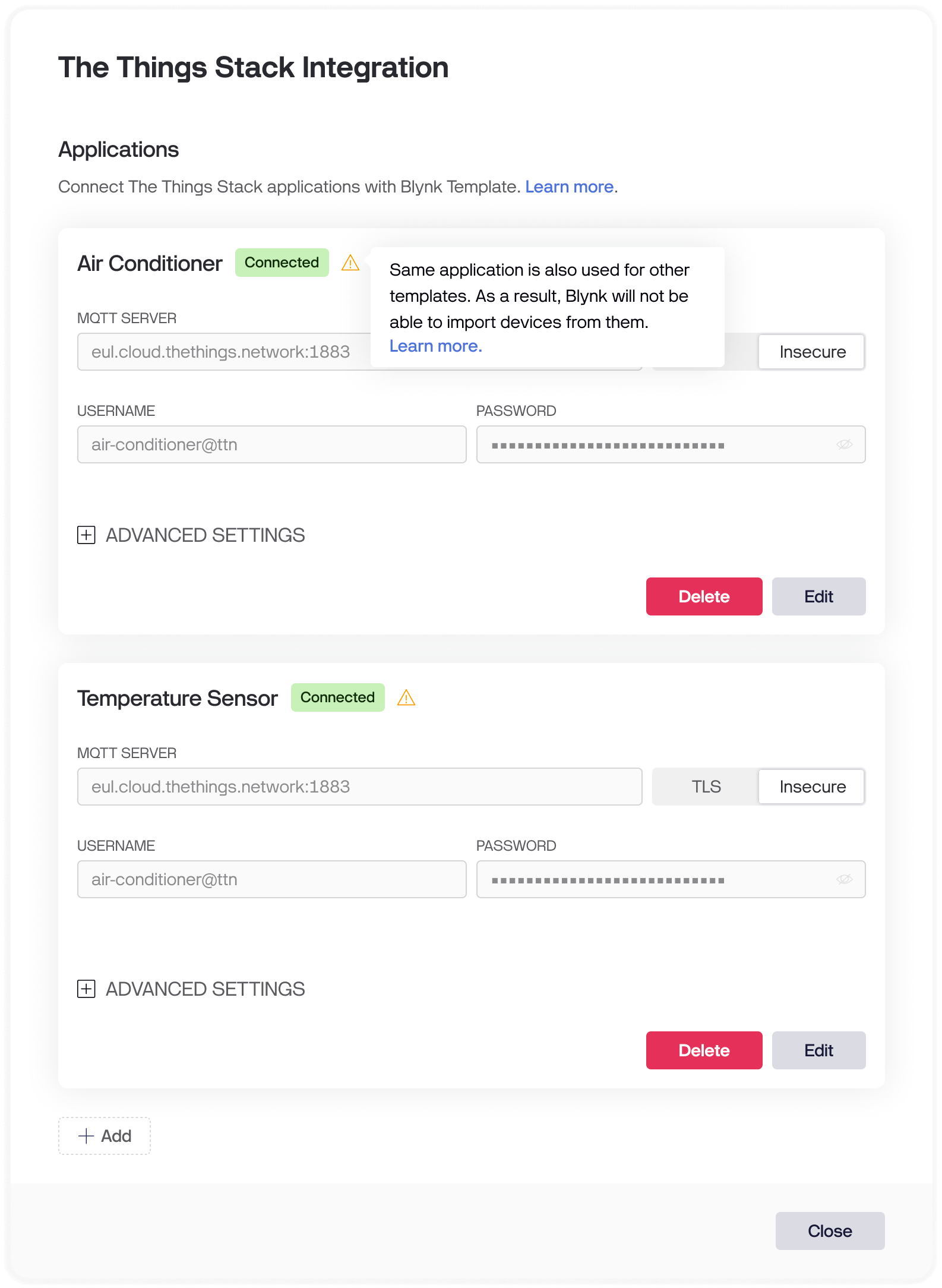 Incorrect Device Grouping warning